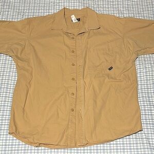 Patagonia Vintage Men's Tan button down Shirt